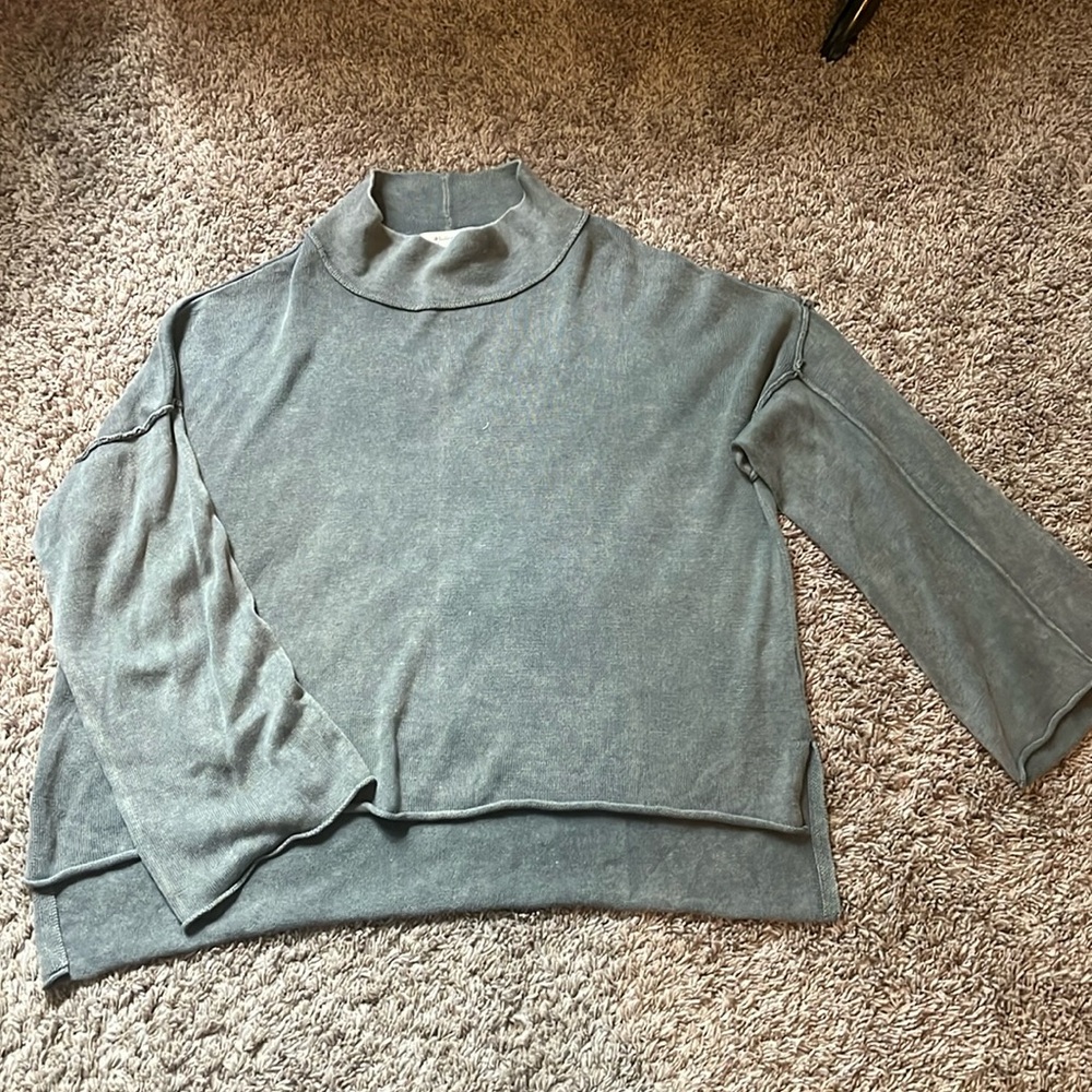 Mustard seed mock neck sweater